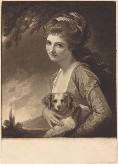 レディ・ハミルトン・アズ・ネイチャー』（1784年刊）。 作： John Raphael Smith