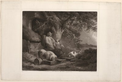 農民と豚 作： John Raphael Smith