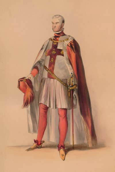 1842年、1843年5月12日、ビクトリア女王バルコスチュームの衣装を着たゲスト。 作： John Richard Coke Smyth