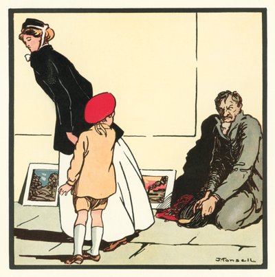 Kensington Rhymes: The Pavement Artist (カラー リソ) 作： John Robert (after) Monsell