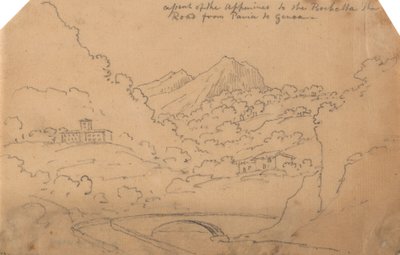 ロケッタへのアペニン山脈の上昇 作： John Robert Cozens