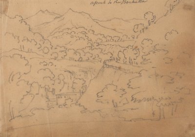 ボチェッタへの登り 作： John Robert Cozens
