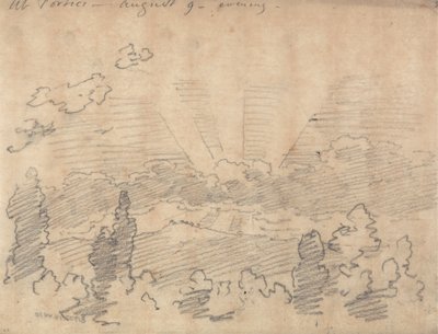 Em Portici, noite, 9 de agosto 作： John Robert Cozens