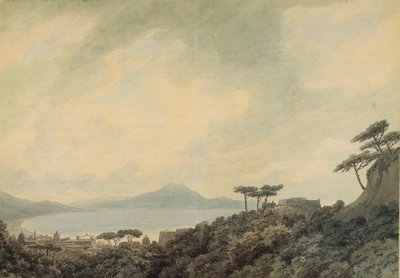 カポディモンテからのナポリ湾 作： John Robert Cozens