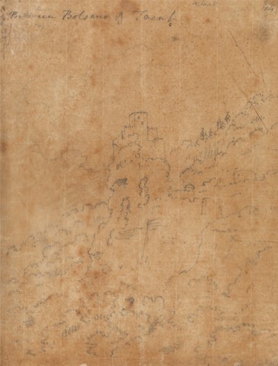 ボルツァーノとトレントの間 作： John Robert Cozens