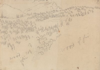 インスブルックとシェーンベルクの間 作： John Robert Cozens