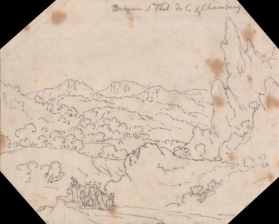 サン・ティボー・ド・クーズとシャンベリー間 作： John Robert Cozens