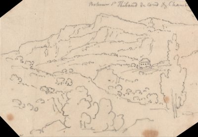 サン・ティボー・ド・クーズとシャンベリー間 作： John Robert Cozens