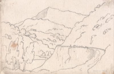 タヴァルネルとカプリアーノの間 作： John Robert Cozens
