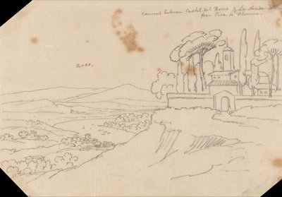 カステル・デル・ボスコとスカラ座の間の修道院 作： John Robert Cozens