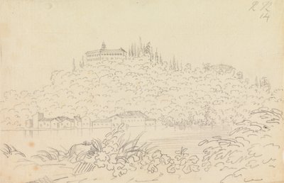 フィレンツェ近郊のモンテ・オリヴェット修道院 作： John Robert Cozens