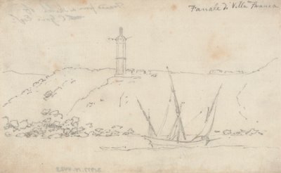 ヴィラ・フランカのランタン 作： John Robert Cozens
