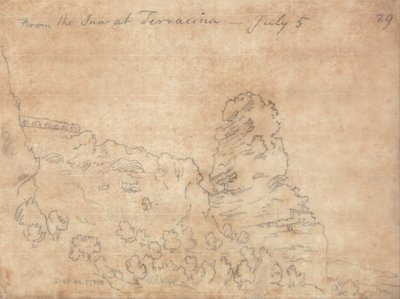 テラチーナの宿より 作： John Robert Cozens