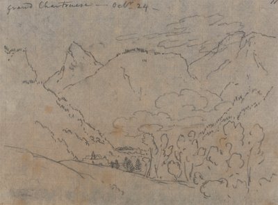 グラン・シャルトリューズ、10月24日 作： John Robert Cozens