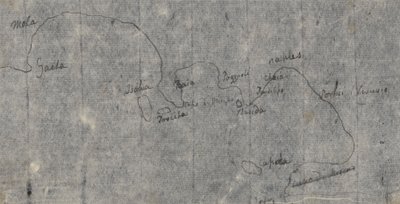 ナポリ湾の地図 作： John Robert Cozens
