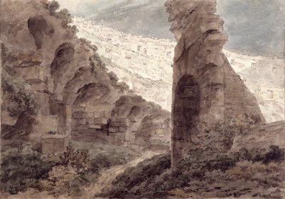 コロッセオの内部、1778年 作： John Robert Cozens