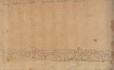 Palácio do Rei em Portici do Boschetto, 2 de setembro 作： John Robert Cozens
