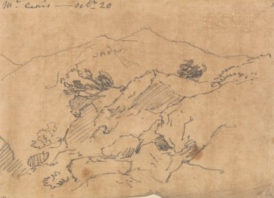 モン スニ、10 月 20 日 作： John Robert Cozens