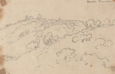 モンテフィアスコーネ 作： John Robert Cozens