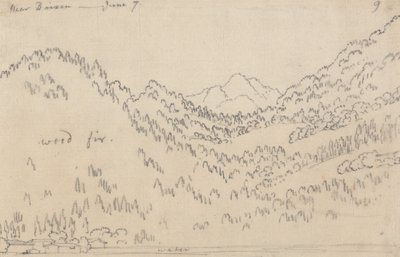 ブリクセン近郊、6月7日 作： John Robert Cozens