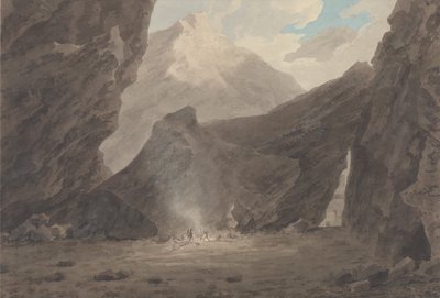 グリゾンのキアヴェンナ近郊 作： John Robert Cozens