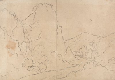シェーンベルクの近く 作： John Robert Cozens