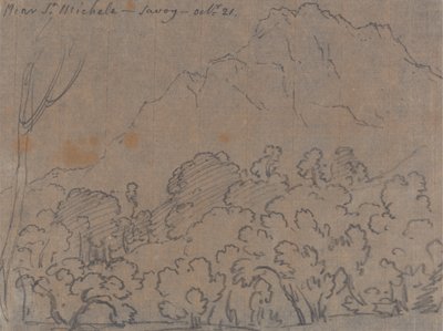 10 月 21 日、サヴォイ、サン ミケーレの近く 作： John Robert Cozens