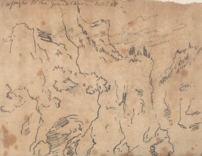 グランド シャルトリューズへの通路、10 月 25 日 作： John Robert Cozens