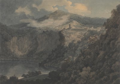ネーミの湖と町 作： John Robert Cozens