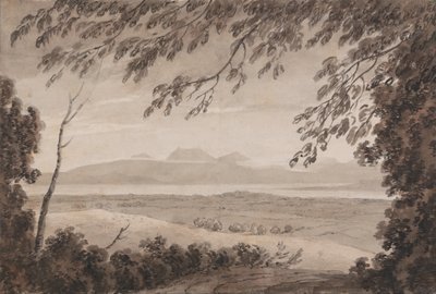 ベルン州から見たジュネーブ湖 作： John Robert Cozens