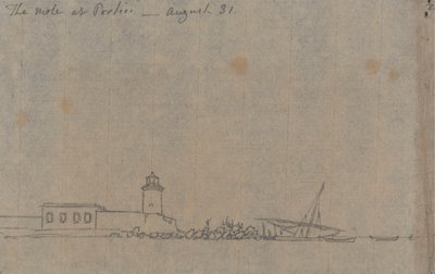 ポルティチのほくろ、8月31日 作： John Robert Cozens