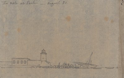 8月31日、ポルティチのモグラ 作： John Robert Cozens