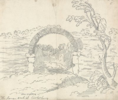 カンタベリーのローマのアーチ 作： John Robert Cozens