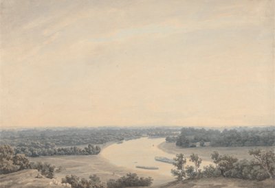 Thames Richmond Hilliltä katsoen lounaaseen 作： John Robert Cozens