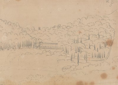 ヴィラの眺め 作： John Robert Cozens