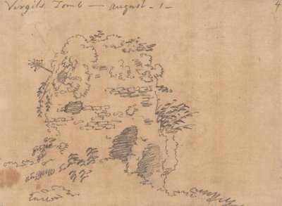 ウェルギリウスの墓、8 月 1 日 作： John Robert Cozens