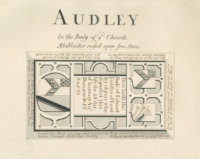 Audley Monuments - 「Edward Eardley」：ペンとウォッシュのドローイング、nd [19世紀] (drawing) 作： John Robert Fernyhough