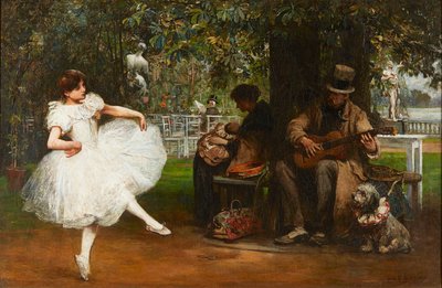 オールド・ショーマン（キャンバスに油彩） 作： John Robertson Reid