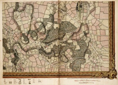 モッティンガム、ブロムリー、チスルハーストの地図 作： John Rocque