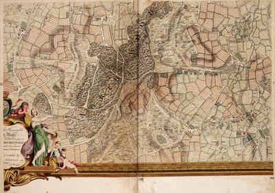 ストリータム、クロイドン、シデナムの地図 作： John Rocque