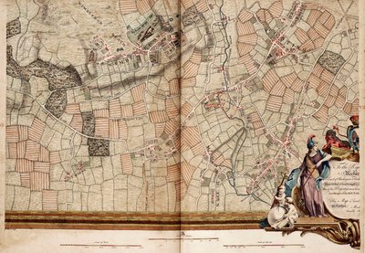 ウィンブルドンとトゥーティングの地図 作： John Rocque
