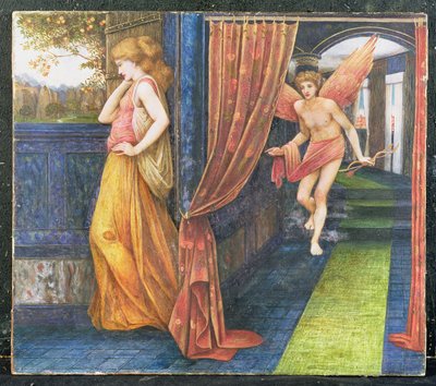 キューピッドとプシュケ 作： John Roddam Spencer Stanhope