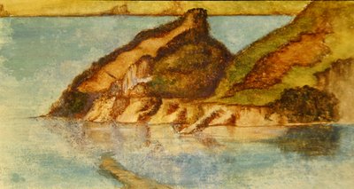 湖の風景 1880年頃（紙に水彩）（359451と対になっている） 作： John Roddam Spencer Stanhope