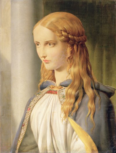 Cordelia Disinherited、1850油彩、キャンバス、ディテール90710 作： John Rogers Herbert