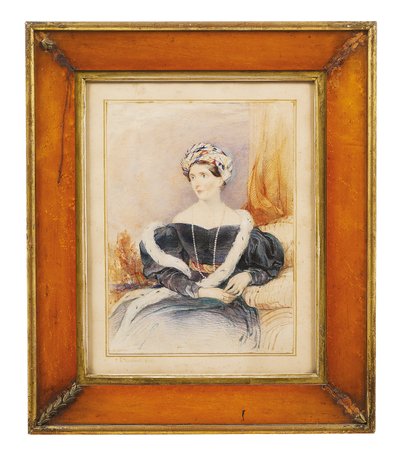 ウェストモーランド伯爵夫人、プリシラ夫人のウェルズリーポールの肖像、1835年 作： John Rogers Herbert