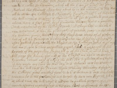 セントアンドリュースの学生であるジョンロウから叔父への手紙、1691年 作： John Row