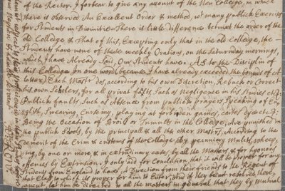 セントアンドリュースの学生であるジョンロウから叔父への手紙、1691年 作： John Row