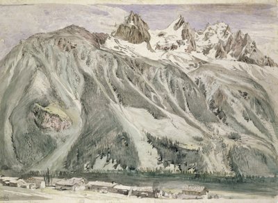 シャモニーのエギーユ、1849 作： John Ruskin