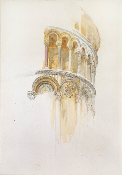 ドゥオーモの後陣、ピサ、1872 年 4 月 28 日 作： John Ruskin