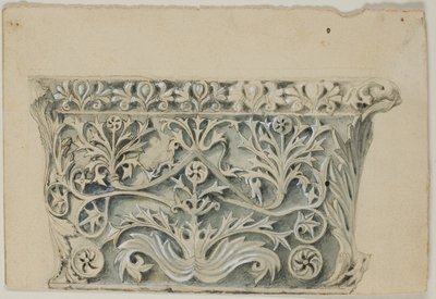 ビザンチン柱頭 作： John Ruskin